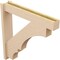 Ekena Millwork 5 1/2-in W x 30-in D x 30-in H Balboa Block Rough Cedar Woodgrain TimberThane Outlooker, Primed Tan OUTUR055X30X30BOA44RCPR - alternate 6